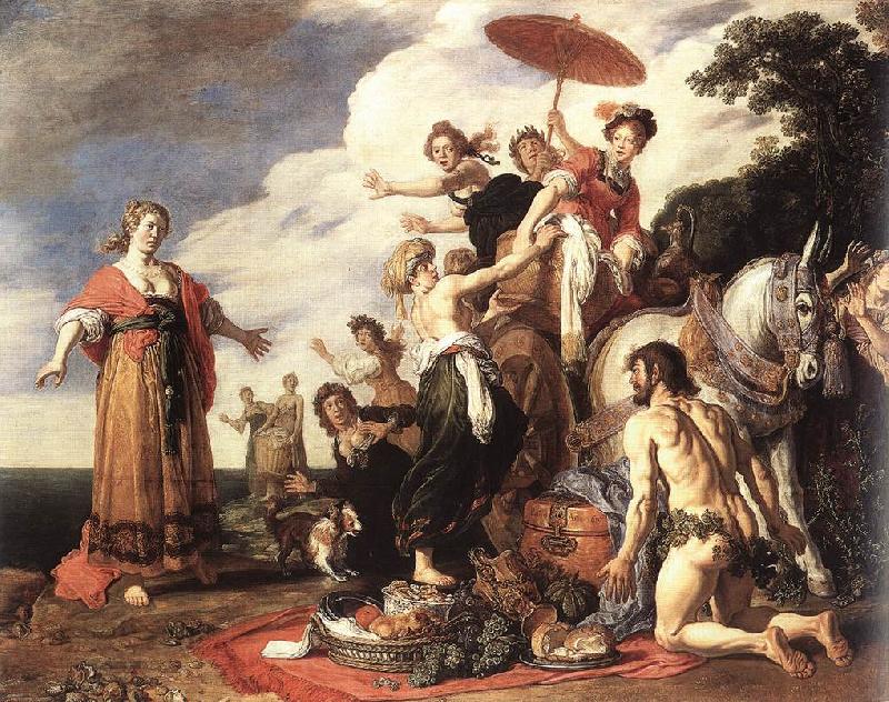 LASTMAN, Pieter Pietersz. Odysseus and Nausicaa g Spain oil painting art